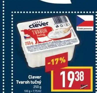 Billa Clever tvaroh tučný nabídka