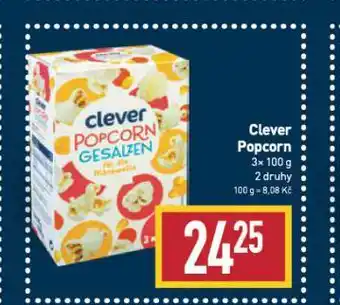 Billa Clever popcorn nabídka