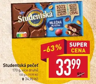 Billa Studentská pečeť nabídka