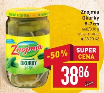 Billa Znojmia Okurky 5-7 cm nabídka