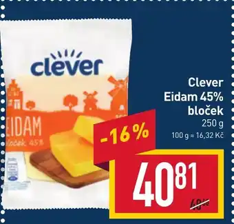 Billa Clever Eidam 45% bloček nabídka