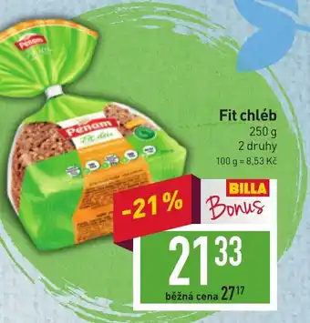 Billa Fit chléb nabídka