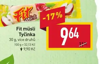Billa Fit müsli Tyčinka nabídka