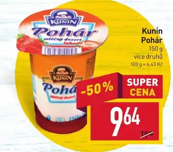 Billa Kunín Pohár nabídka