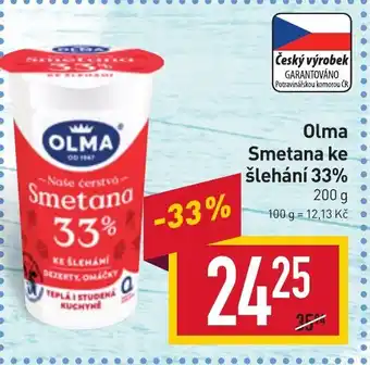 Billa Olma Smetana ke šlehání 33% nabídka