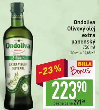 Billa Ondoliva Olivový olej extra panenský nabídka