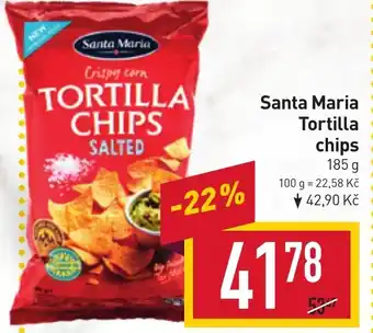 Billa Santa Maria Tortilla chips nabídka
