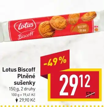 Billa Lotus Biscoff Plněné sušenky nabídka