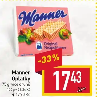 Billa Manner Oplatky nabídka