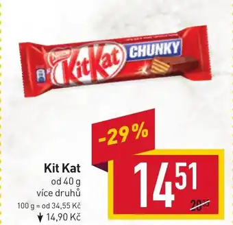 Billa Kit Kat nabídka