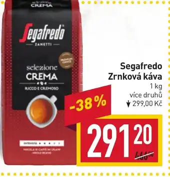 Billa Segafredo Zrnková káva nabídka