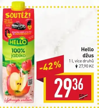 Billa Hello džus nabídka