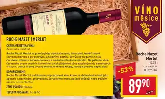 Billa Roche Mazet Merlot 0.75L nabídka