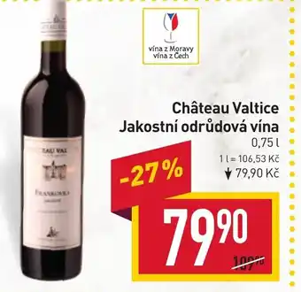 Billa Château Valtice Jakostní odrůdová vína nabídka