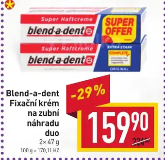 Billa Blend-a-dent Fixační krém na zubní náhradu duo nabídka