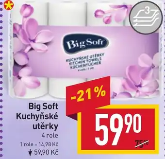 Billa Big Soft Kuchyňské utěrky nabídka