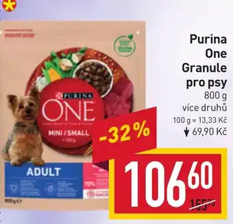 Billa Purina One Granule pro psy nabídka