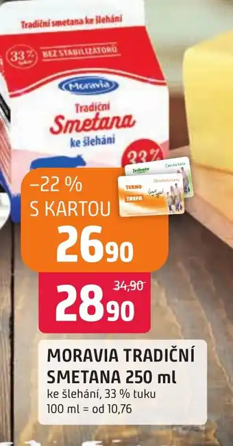 Trefa MORAVIA TRADIČNÍ SMETANA 250 ml nabídka