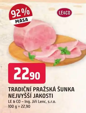 Trefa TRADIČNÍ PRAŽSKÁ ŠUNKA NEJVYŠŠÍ JAKOSTI nabídka