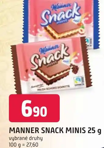 Trefa MANNER SNACK MINIS 25 g nabídka