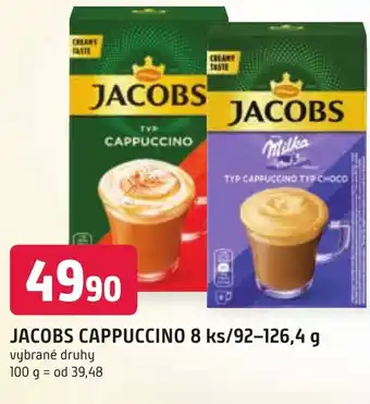 Trefa JACOBS CAPPUCCINO 8 ks/92-126,4 g nabídka