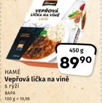 Coop HAMÉ Vepřová líčka na víně nabídka
