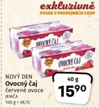 Coop NOVÝ DEN Ovocný čaj nabídka