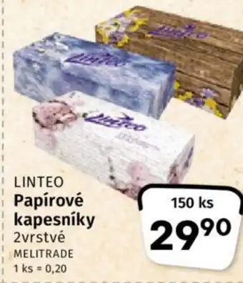 Coop LINTEO Papírové kapesníky nabídka