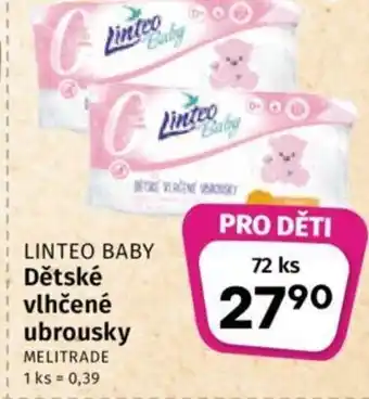 Coop LINTEO BABY Dětské vlhčené ubrousky nabídka