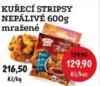 RABBIT řeznictví KUŘECÍ STRIPSY NEPÁLIVÉ 600g mražené nabídka