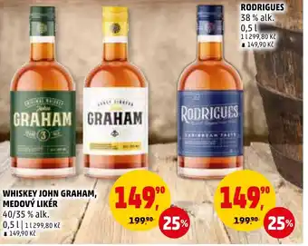 Penny Market WHISKEY JOHN GRAHAM, MEDOVÝ LIKÉR nabídka