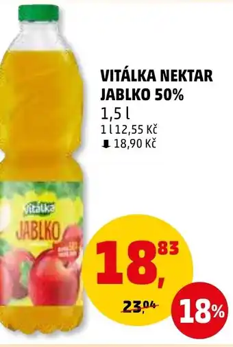 Penny Market VITÁLKA NEKTAR JABLKO 50% 1.5L nabídka