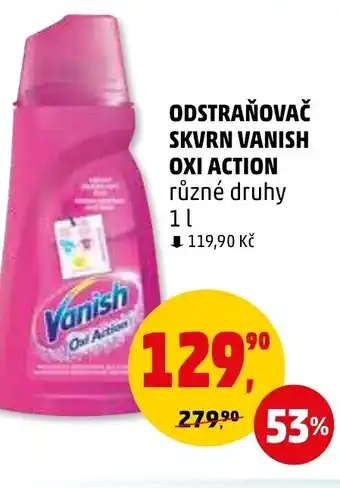 Penny Market ODSTRAŇOVAČ SKVRN VANISH OXI ACTION nabídka