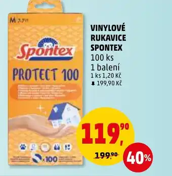 Penny Market VINYLOVÉ RUKAVICE SPONTEX nabídka