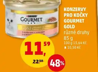 Penny Market KONZERVY PRO KOČKY GOURMET GOLD nabídka