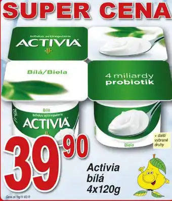 Hruška Activia bílá 4x120g nabídka