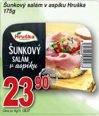 Hruška Šunkový salám v aspiku Hruška 175g nabídka