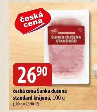 Bala česká cena Šunka dušená standard krájená, 100 g nabídka