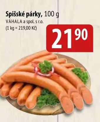Bala Spišské párky, 100 g nabídka