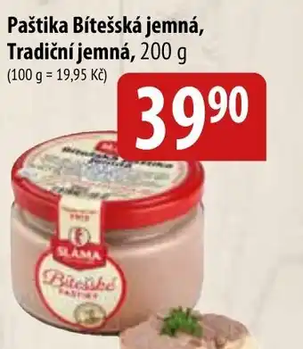 Bala Paštika Bítešská jemná, Tradiční jemná, 200 g nabídka