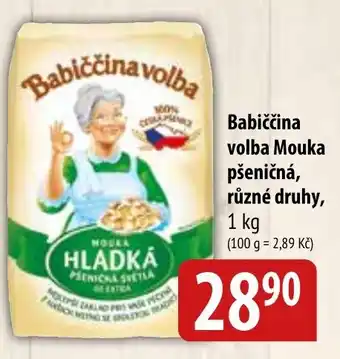 Bala Babiččina volba Mouka pšeničná, různé druhy, 1 kg nabídka