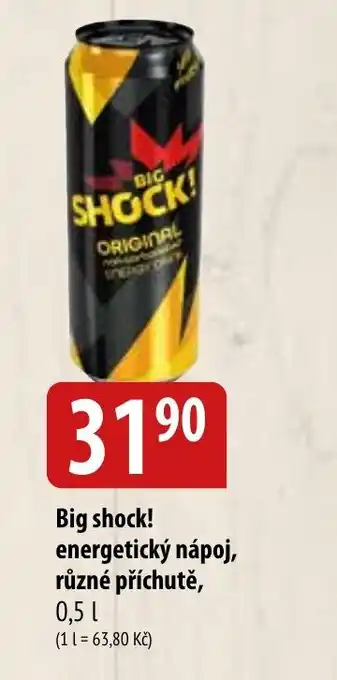 Bala Big shock! energetický nápoj, různé příchutě, 0.5 l. nabídka