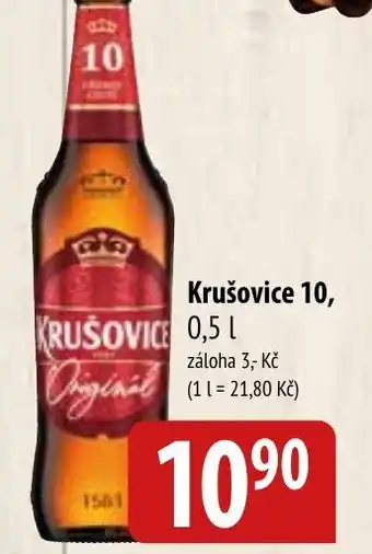Bala Krušovice 10, 0.5 l. nabídka