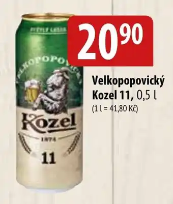 Bala Velkopopovický Kozel 11, 0,5 l. nabídka