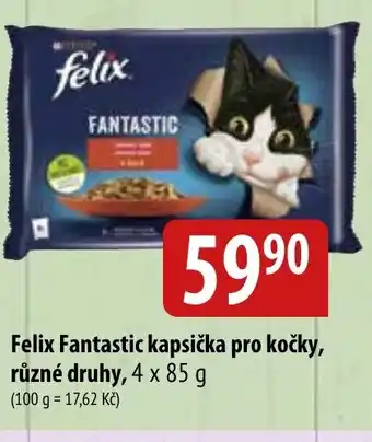 Bala Felix Fantastic kapsička pro kočky, různé druhy, 4 x 85 g nabídka
