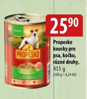 Bala Propesko kousky pro psa, kočku, různé druhy, 415 g nabídka