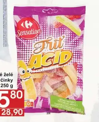 Jip Bonbony kyselé želé tyčinky 250 g nabídka