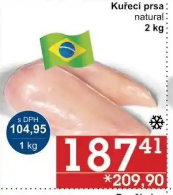 Jip Kuřecí prsa natural 2 kg nabídka