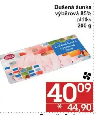 Jip Dušená šunka výběrová 85% plátky 200 g nabídka