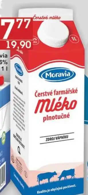 Jip Moravia mléko čerstvé 3,6% 1 l. nabídka